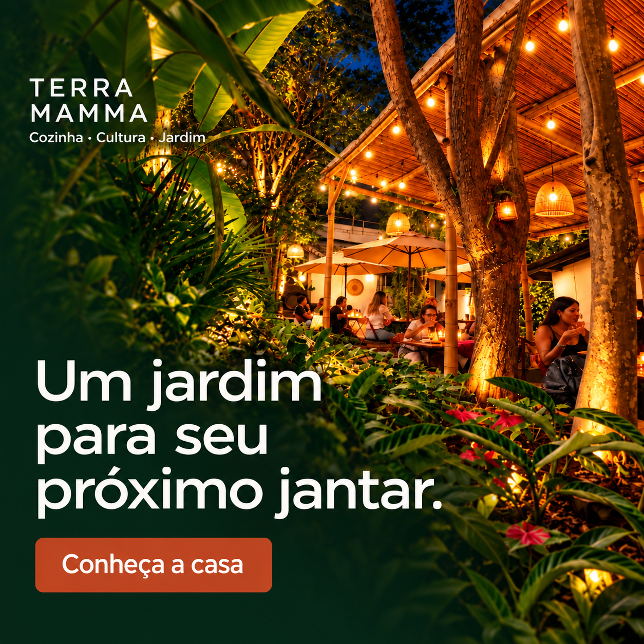 Terra Mamma. Um jardim para seu próximo jantar. Cozinha, cultura e jardim. Conheça a casa.